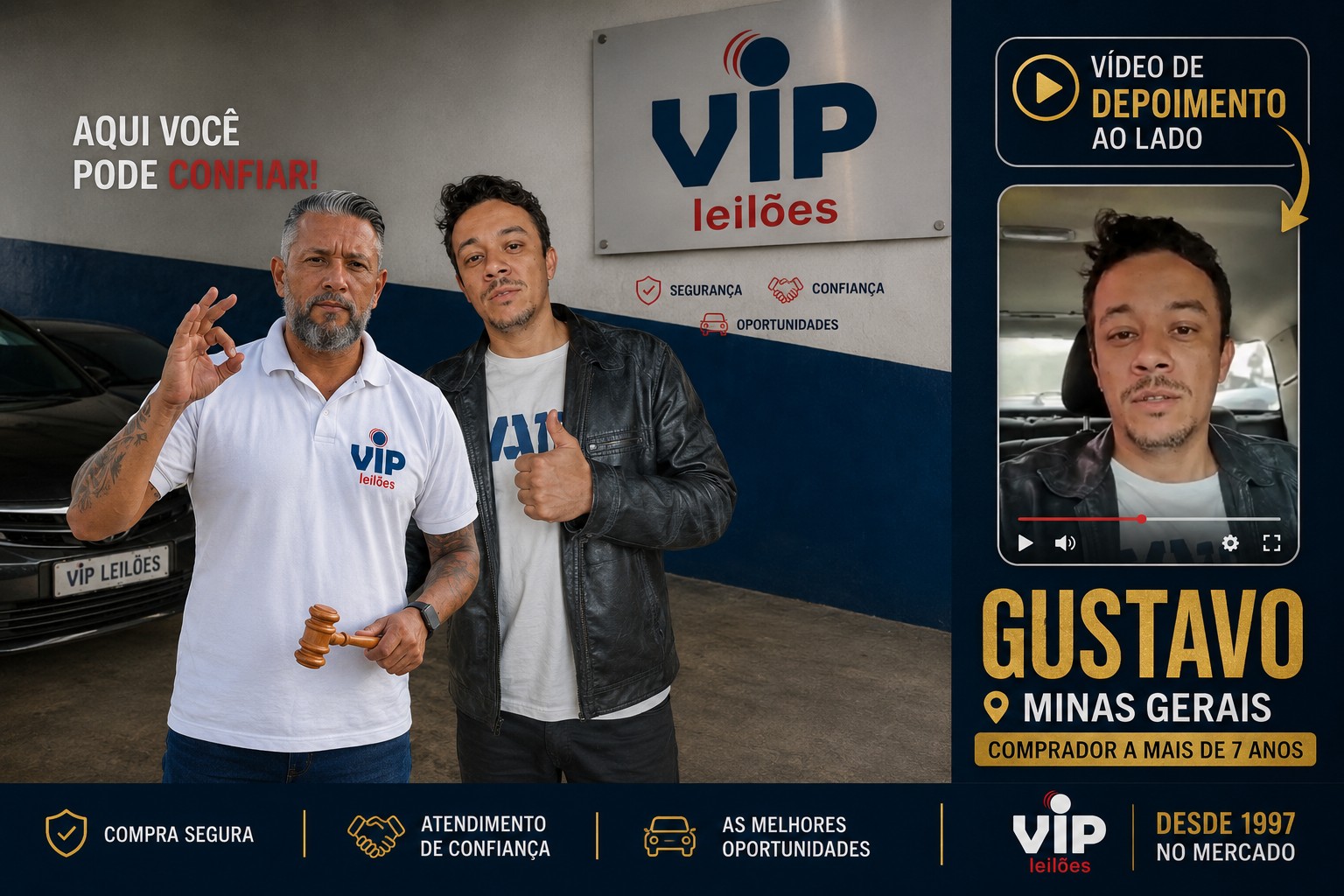 Foto do cliente Gustavo no Pátio VIP
